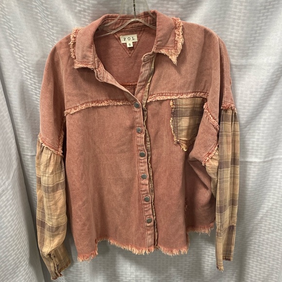 POL Tops - POL PINK SHACKET